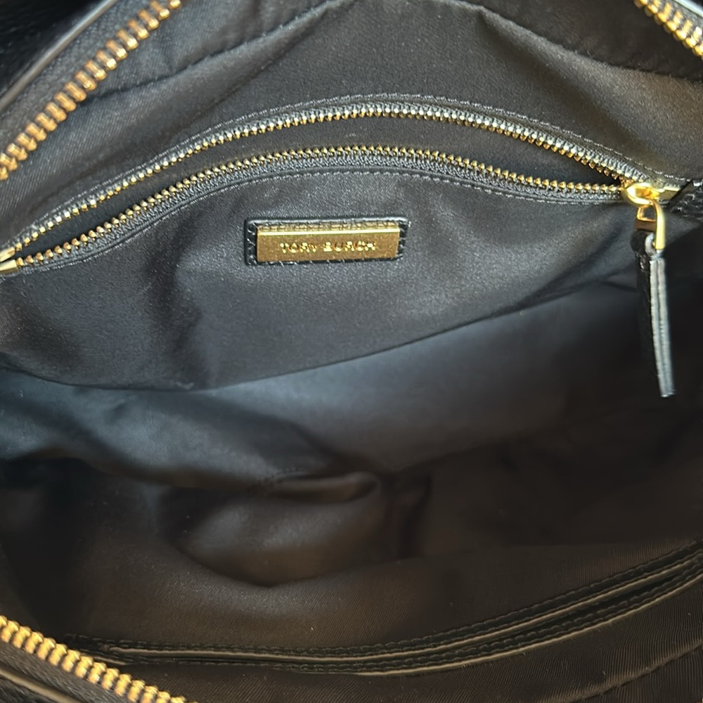 Tory Burch Robinson Satchel - Black - Picture 9 of 16